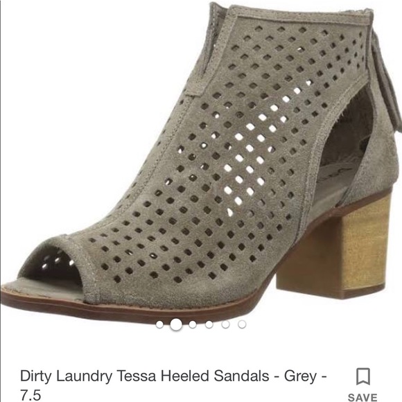 Grey suede heels - Picture 1 of 4